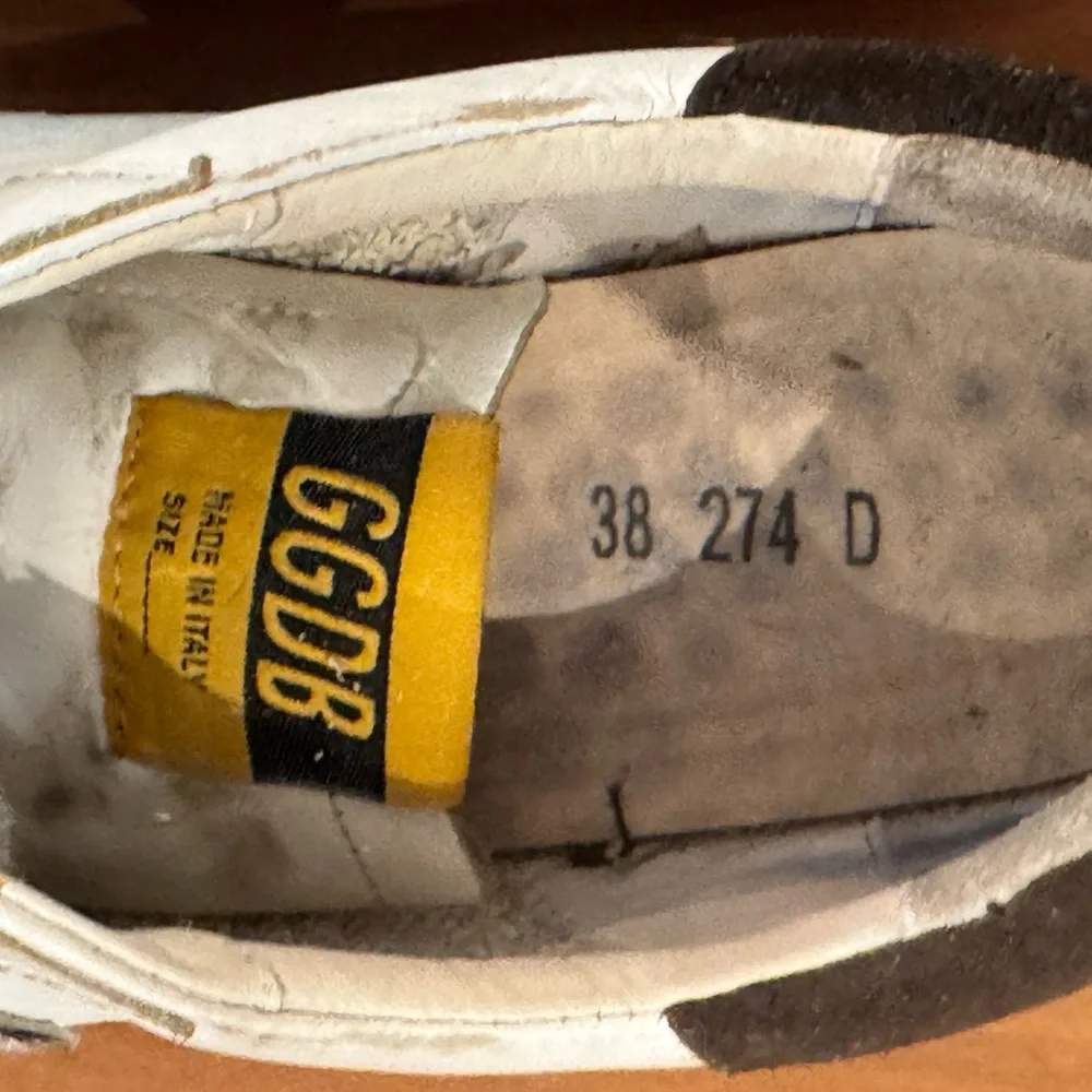 Golden Goose Women's Superstar White Leather /Suede Heels/ Zebra Stars/ Sz.38 - Picture 7 of 13